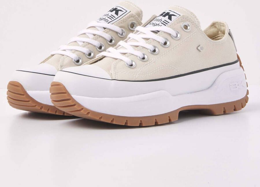 British Knights Kaya Low Fly Dames Sneakers Laag Beige Katoen Vrouwen Schoenen