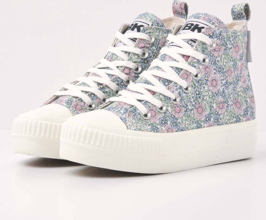 British Knights KAYA MID Dames sneakers hoog Roze bloemen