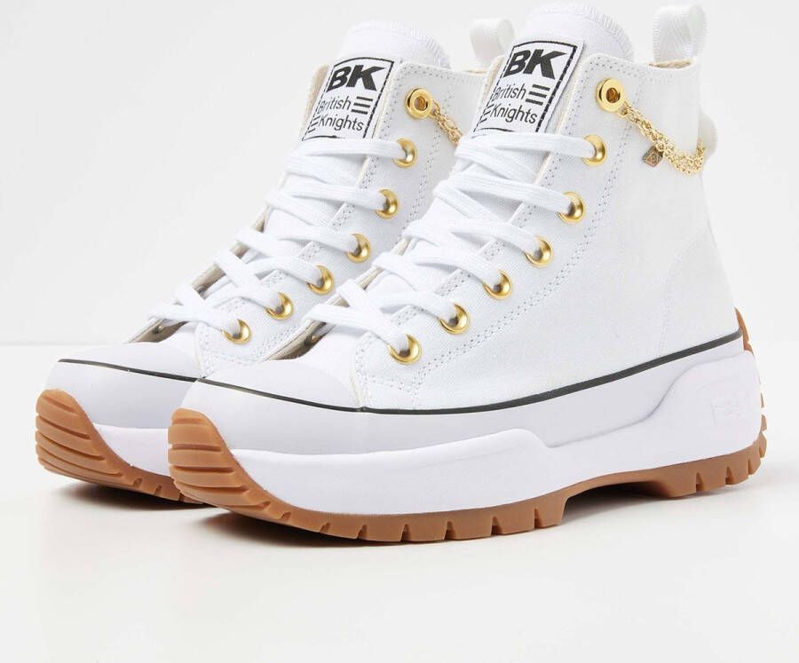 British Knights KAYA MID FLY Dames sneakers hoog Wit