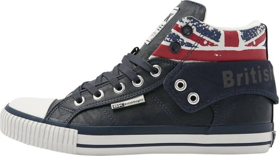 British Knights ROCO Heren hoge sneakers union jack print Donker blauw