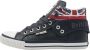 British Knights ROCO Heren hoge sneakers union jack print Donker blauw - Thumbnail 3