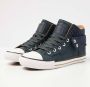 British Knights ROCO Heren sneakers hoog Donker blauw - Thumbnail 1