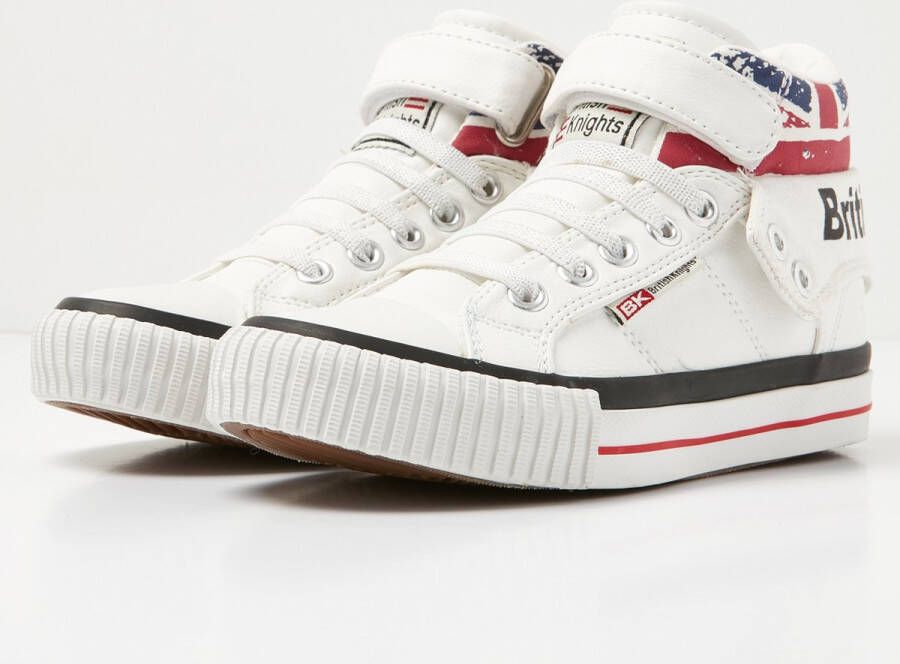 British Knights ROCO MEISJES SNEAKERS HOOG WHITE SYNTHETISCH