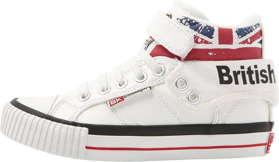 British Knights ROCO MEISJES SNEAKERS HOOG WHITE SYNTHETISCH