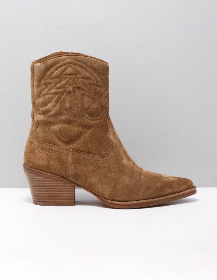 Bronx 47209 Enkellaarzen women beige c d.natural suede