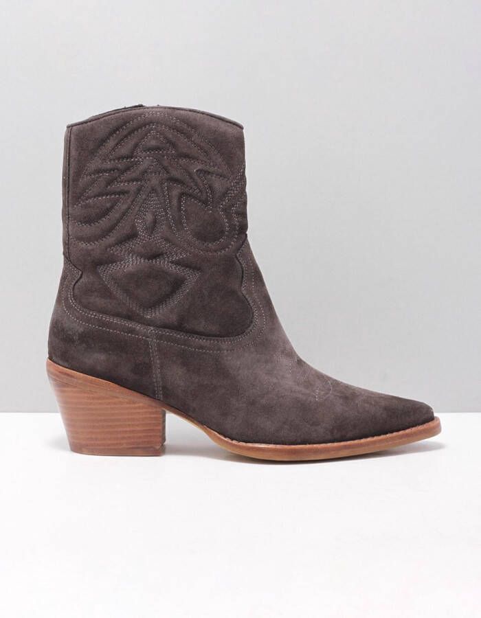 Bronx 47209 Enkellaarzen women grey c asphalt suede