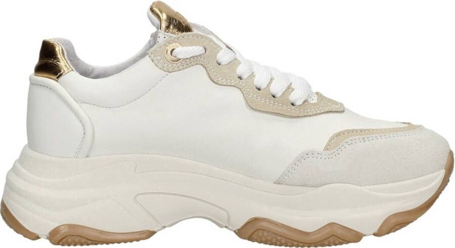 Bronx damessneaker chunky zool 66456 BAISLEY beige zwart - Foto 4