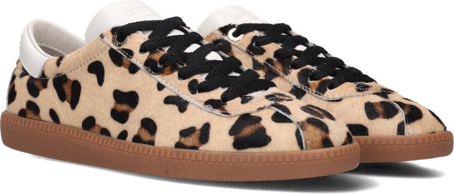Bronx Bruin Animal Print Lage Top Sneakers Brown Dames