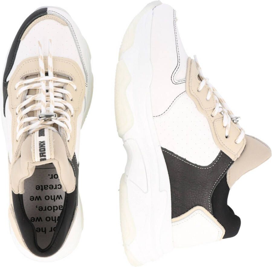 Bronx Baisley Lage sneakers Leren Sneaker Dames Wit - Foto 5
