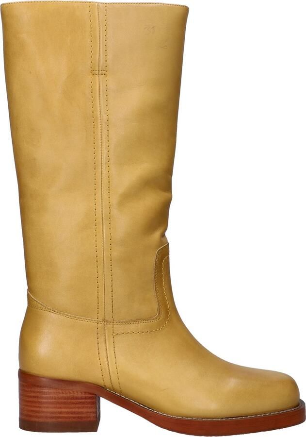 Bronx dames hoge laars Oker geel