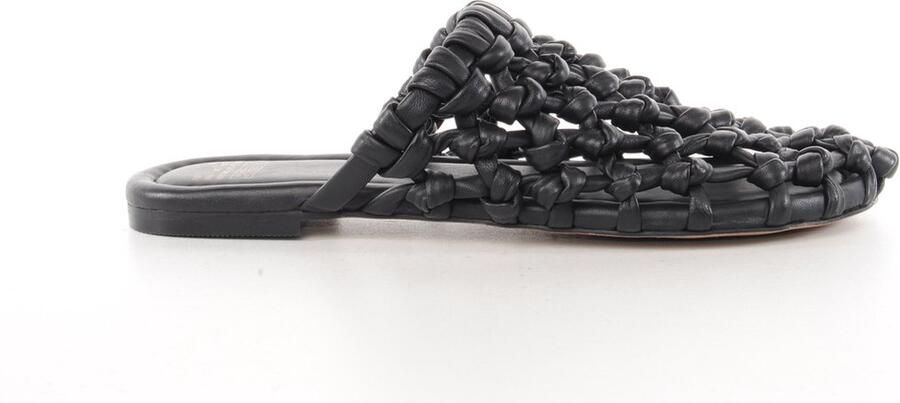 Bronx dames slipper Annaya leder zwart