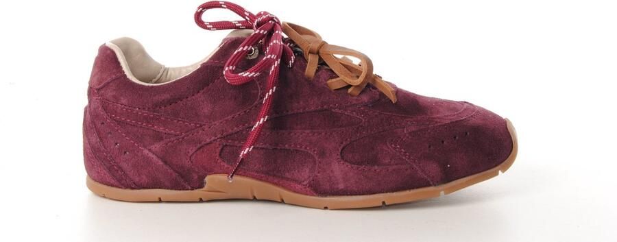 Bronx dames sneaker Myraa suède bordo