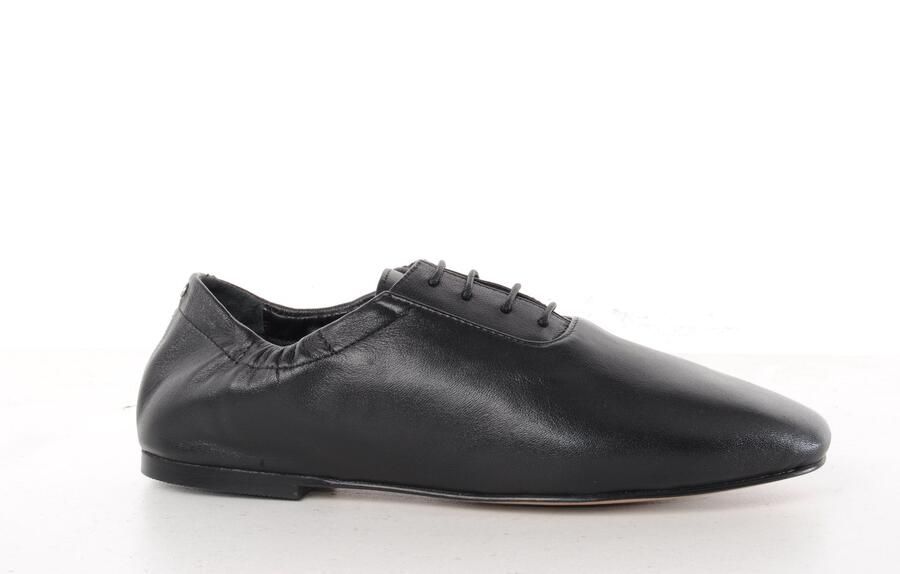 Bronx dames veterschoen Jazzette leder zwart