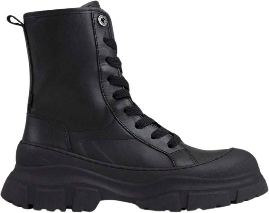 Bronx Stijlvolle veterschoenen voor dames Black Dames