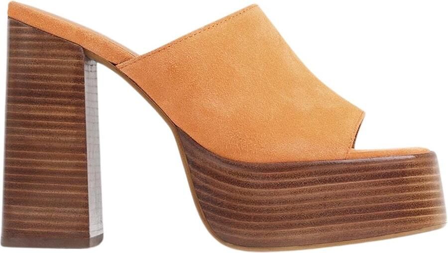 Bronx Modieuze Dames Sandaal abrikoos crush Brown Dames