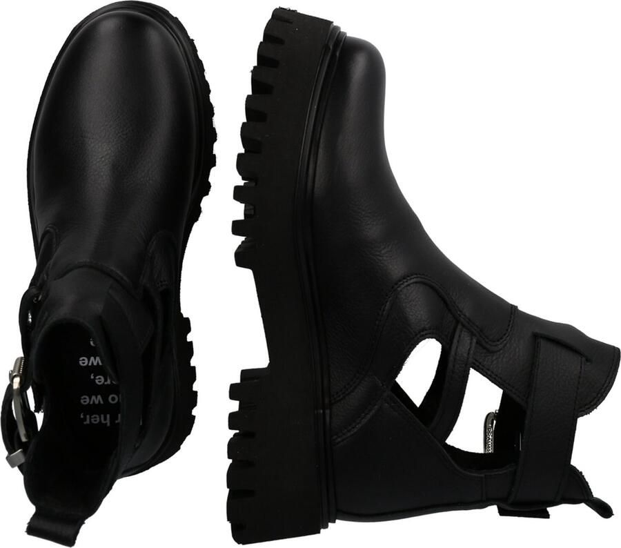 Bronx Trendy Enkellaarzen voor Dames Black Dames