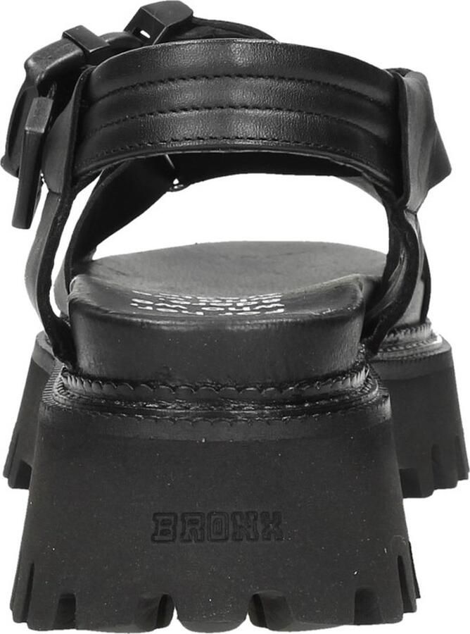 Bronx Stoere Damessandaal ""Groov-y Sandal Buckle"" zwart - Foto 3