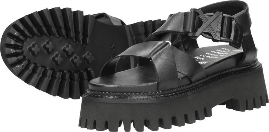 Bronx Stoere Damessandaal ""Groov-y Sandal Buckle"" zwart - Foto 15