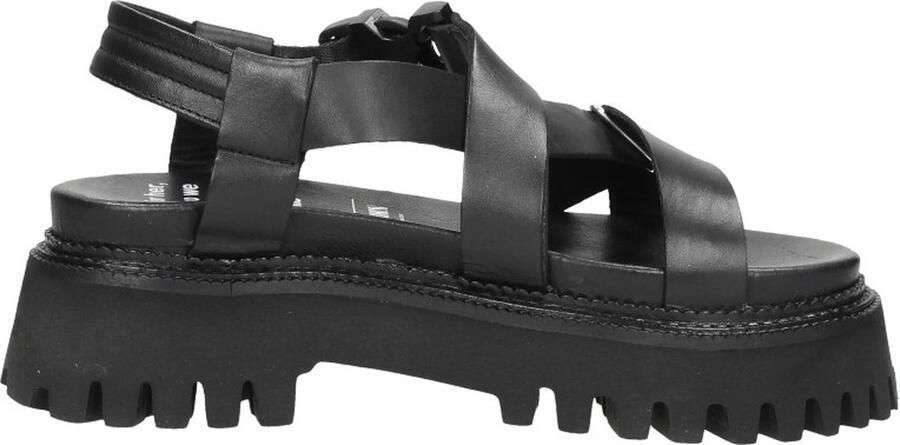 Bronx Stoere Damessandaal ""Groov-y Sandal Buckle"" zwart - Foto 14