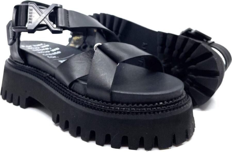 Bronx Stoere Damessandaal ""Groov-y Sandal Buckle"" zwart - Foto 8