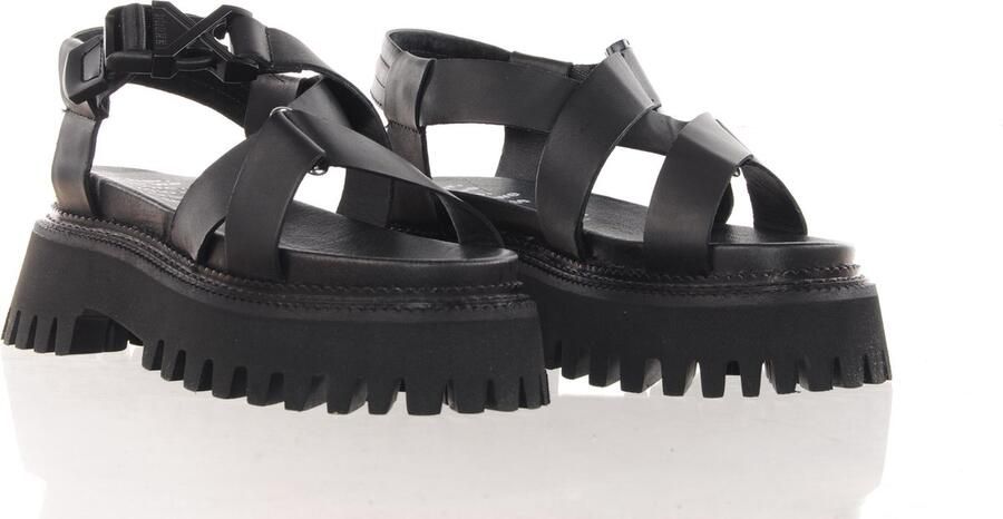 Bronx Stoere Damessandaal ""Groov-y Sandal Buckle"" zwart - Foto 13