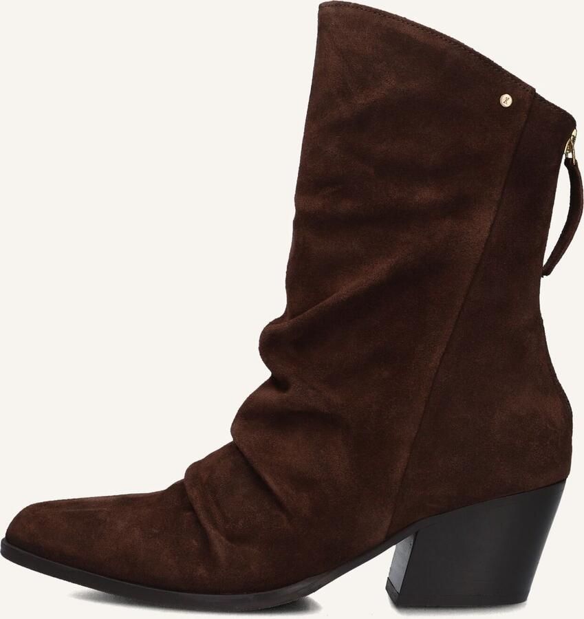 Bronx Lizz-y Enkellaarsjes Enkelboots met rits Dames Bruin - Foto 2