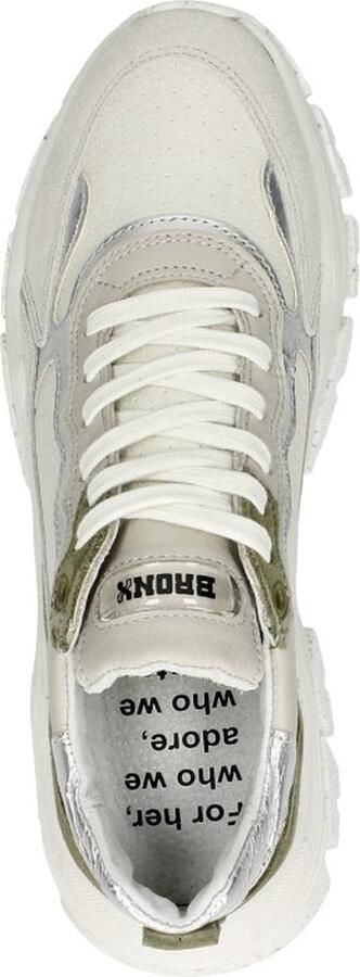 Bronx Tayke-Over Veterschoenen Laag gebroken wit - Foto 8