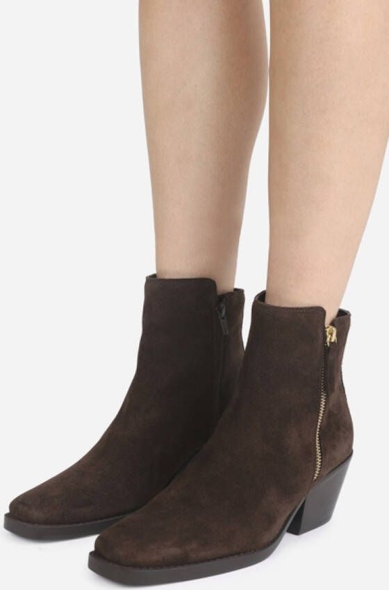 Bronx cassi-dy enkellaars donker bruin