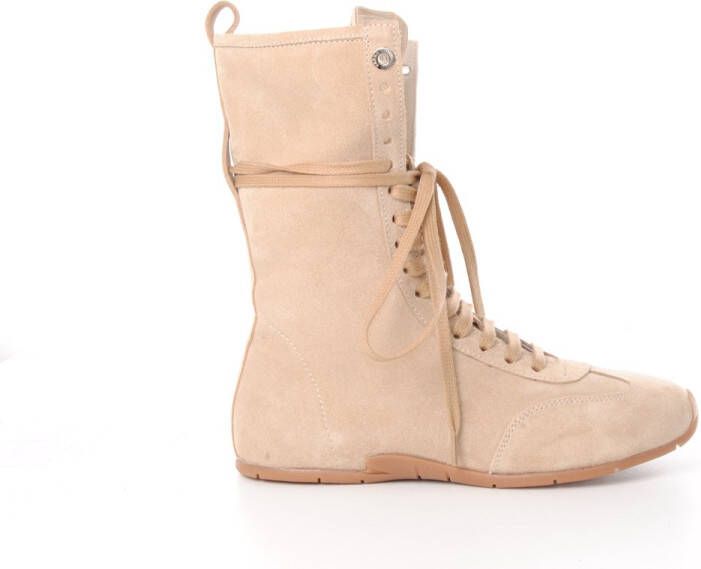 Bronx dames hoge sneaker Myraa beige suède