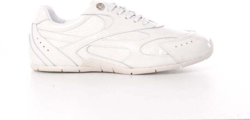 Bronx dames sneaker Myra-a in wit lakleder