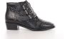 Bronx New-tex 47534 Enkellaarsjes Enkelboots met rits Dames Zwart - Thumbnail 8