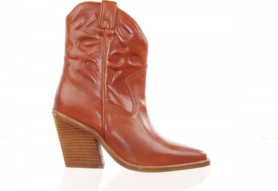 Bronx Dames Westernboot cognac