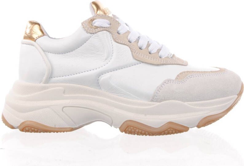 Bronx damessneaker chunky zool 66456 BAISLEY beige zwart - Foto 8