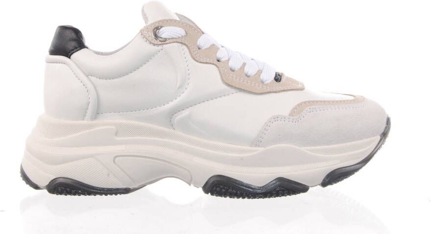 Bronx damessneaker chunky zool 66456 BAISLEY beige zwart - Foto 6