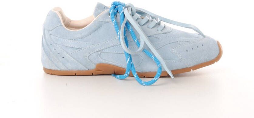 Bronx damessneaker Myraa suede lichtblauw