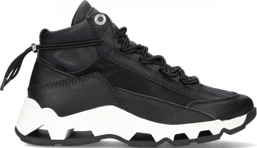 Bronx Epic 47410 Hoge sneakers Leren Sneaker Dames Zwart - Foto 4