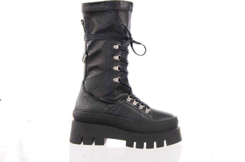 Bronx Evi-ann 47425 Enkelboots Enkellaarsjes Dames Zwart