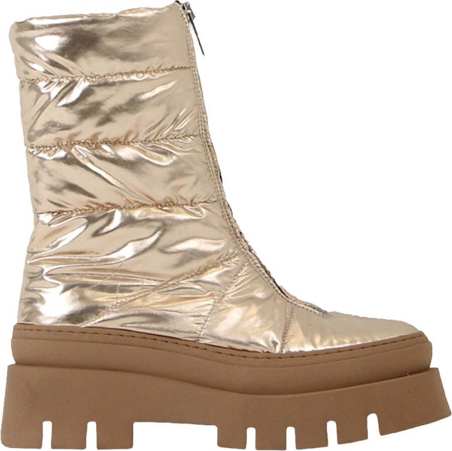Bronx Evi-ann Front Zip 47379 Enkelboots Enkellaarsjes Dames Goud - Foto 2