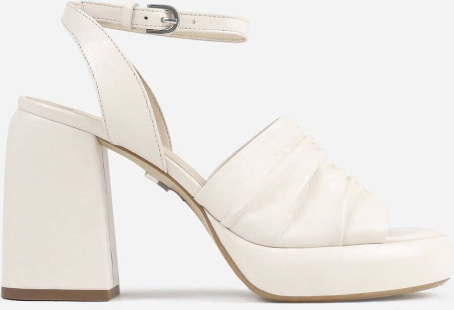 Bronx Retro-geïnspireerde 80's sandaal voor vrouwen White Dames