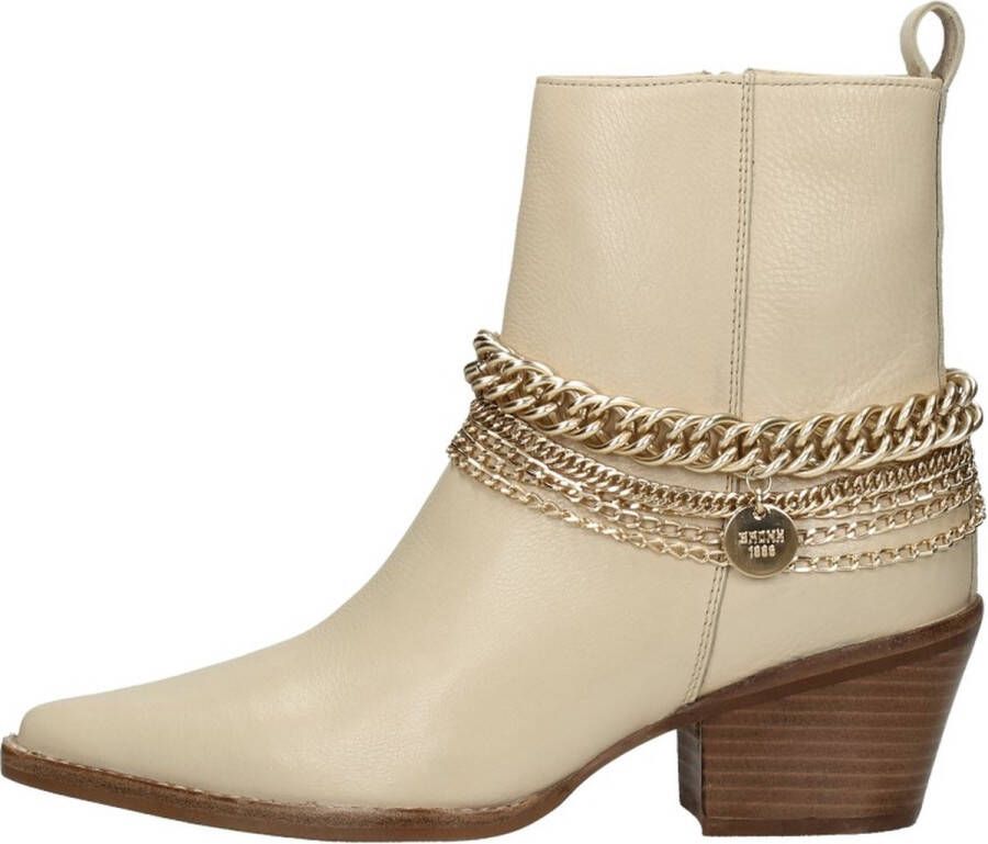 Bronx Jukeson Enkellaarsjes Hak beige