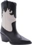 Bronx Westerse Stijl Dames Cowboy Laarzen Black Dames - Thumbnail 1