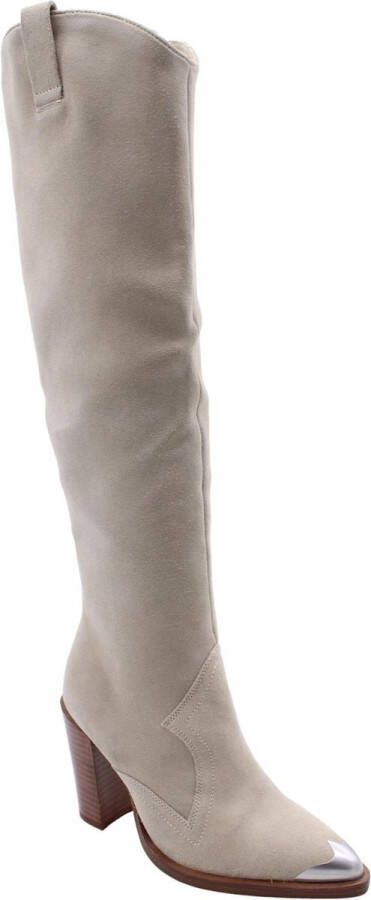 Bronx Hadewig Over-Knee Laarzen Beige Dames