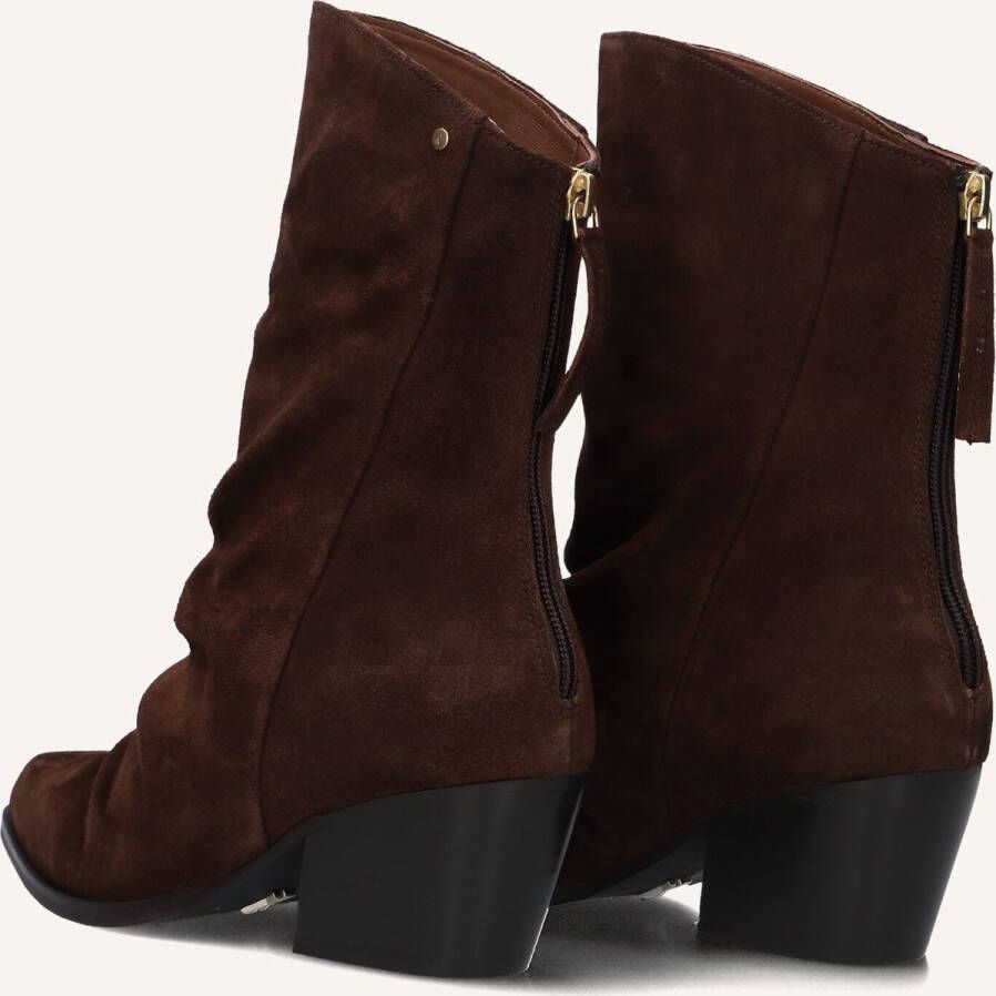 Bronx Lizz-y Enkellaarsjes Enkelboots met rits Dames Bruin - Foto 4