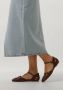 Bronx Gekruiste Band Leren Sandalen Brown Dames - Thumbnail 8