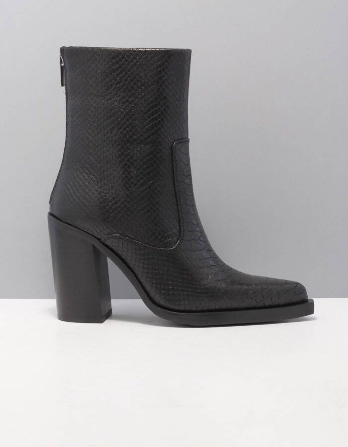 Bronx Mya Mae 34237 Enkellaarsjes Enkelboots met rits Dames Zwart