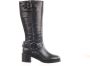 Bronx Zwarte Bikerlaarzen New-Camperos Black Dames - Thumbnail 7