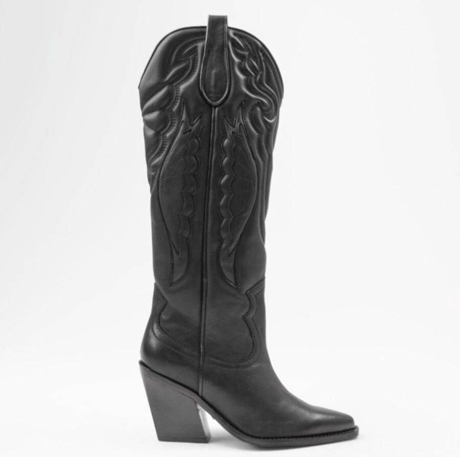Bronx New-kole 14177 Cowboylaarzen Western Laarzen Dames Zwart