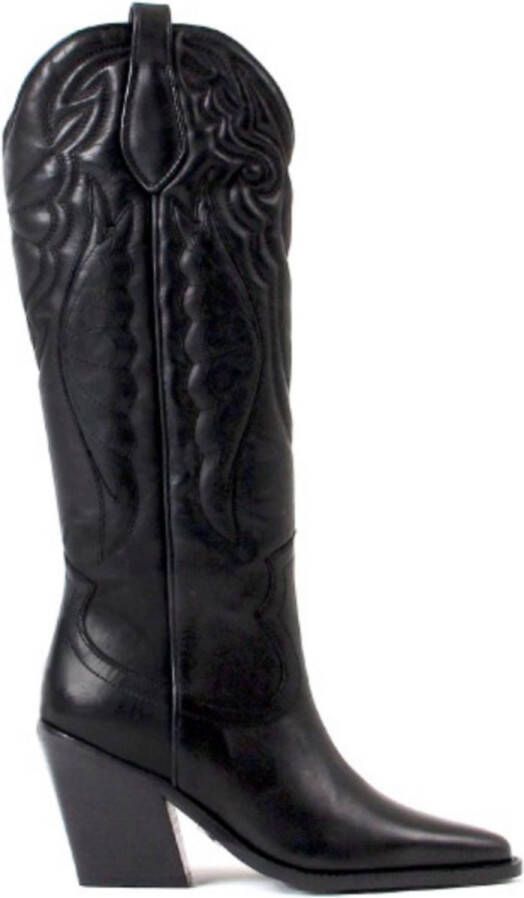 Bronx New-kole 14177 Cowboylaarzen Western Laarzen Dames Zwart