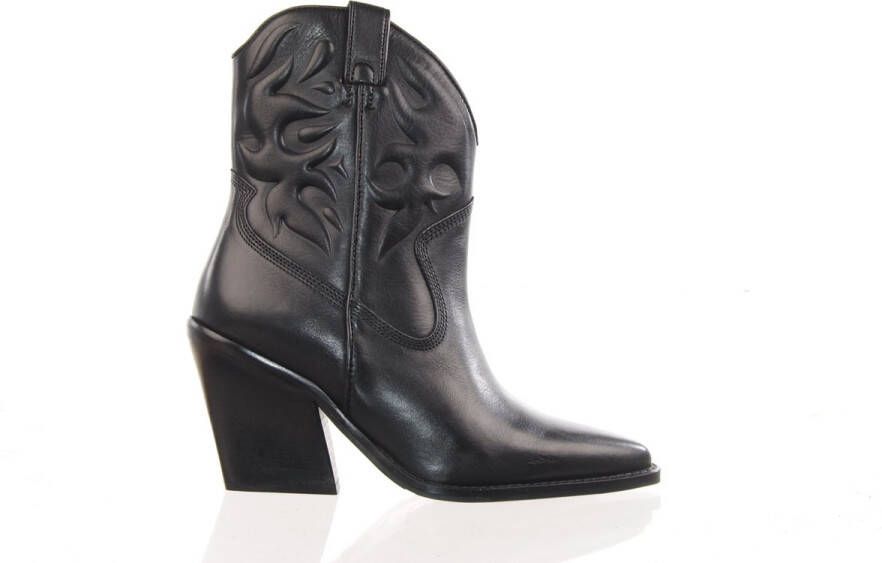 Bronx New-kole 34225 Cowboylaarzen Western Laarzen Dames Zwart