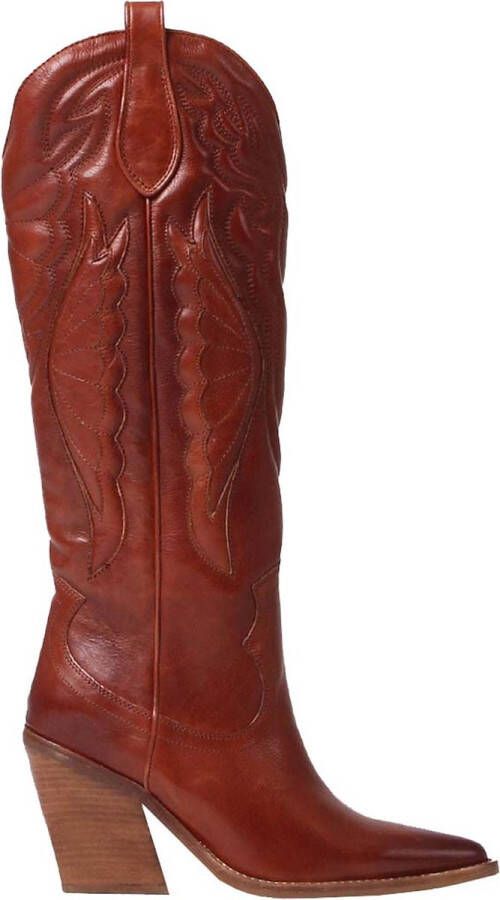 Bronx New-kole 14177 Cowboylaarzen Western Laarzen Dames Cognac - Foto 3